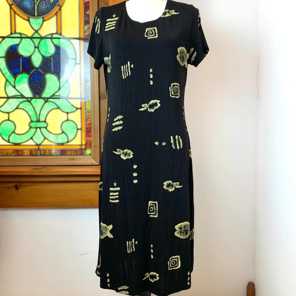 Vintage Cat Nip Fish Midi Dress by "es.se"- Medium (runs small) - Picture 3 of 11